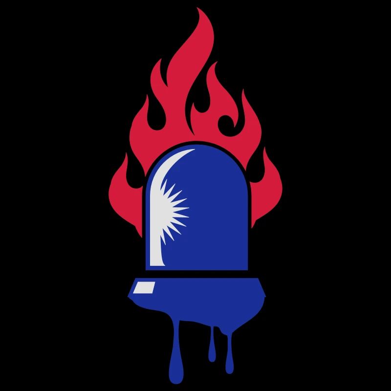 rotating blue beacon light-Fire department