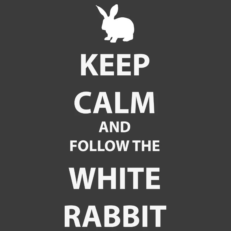 White Rabbit Keep Calm Motif