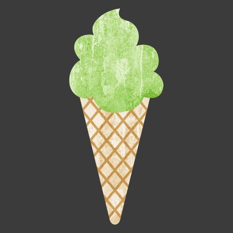 Cornet de crème glacée Cornet de crème glacée Woodruff vert