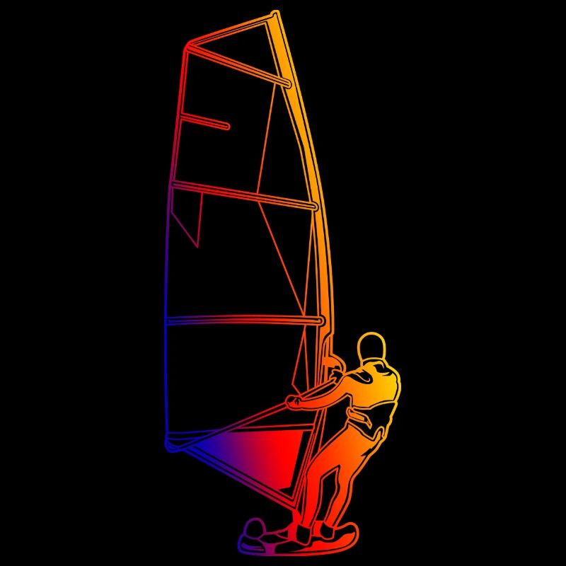 Retro Windsurfer