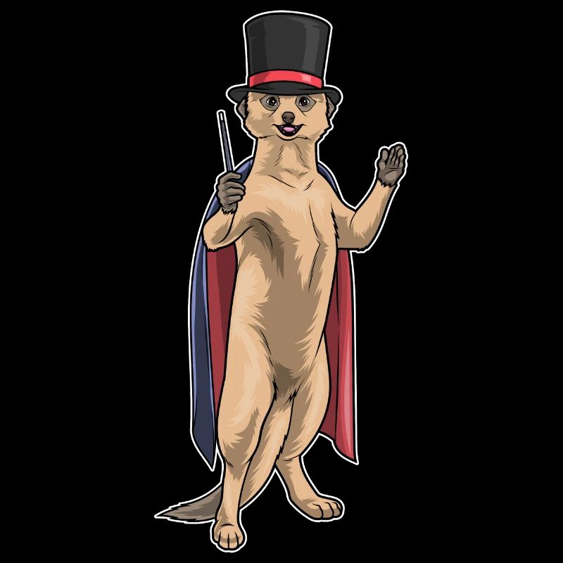 Erdmännchen Zauberer Zauberstab