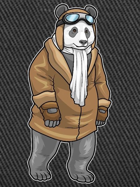 Panda Pilot Cap