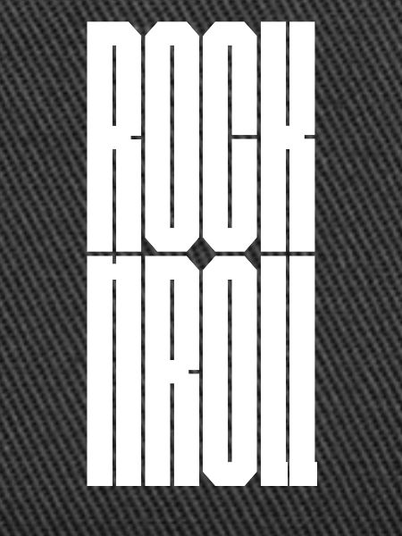 Rock'n'Roll-Logo mit fettem Logo