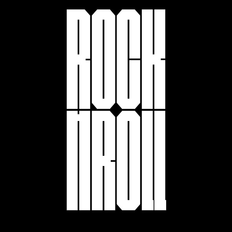 Rock'n'Roll-Logo mit fettem Logo