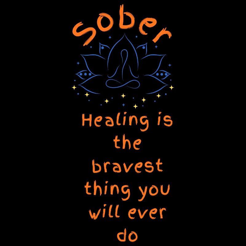 Lotus de guérison courageuse sobriété