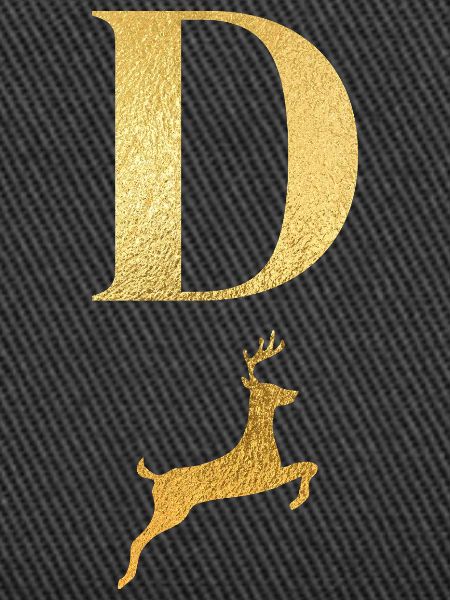 Goldener Hirsch Brief - Geschenkidee