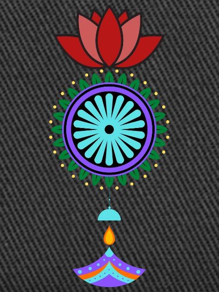 Blühender Mandala Hänger