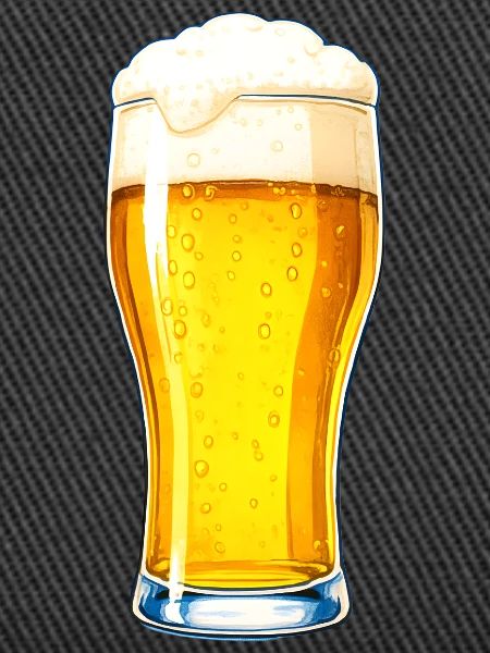 Bierglas-Illustration