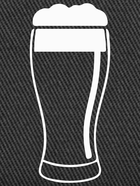 Bierglas mit Schaum