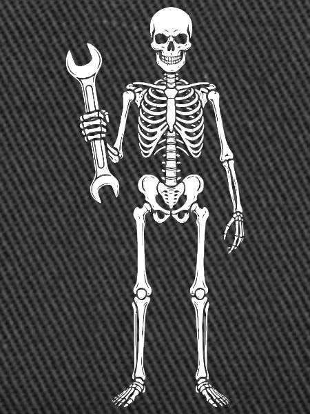 Skeleton Mechanic with Wrench