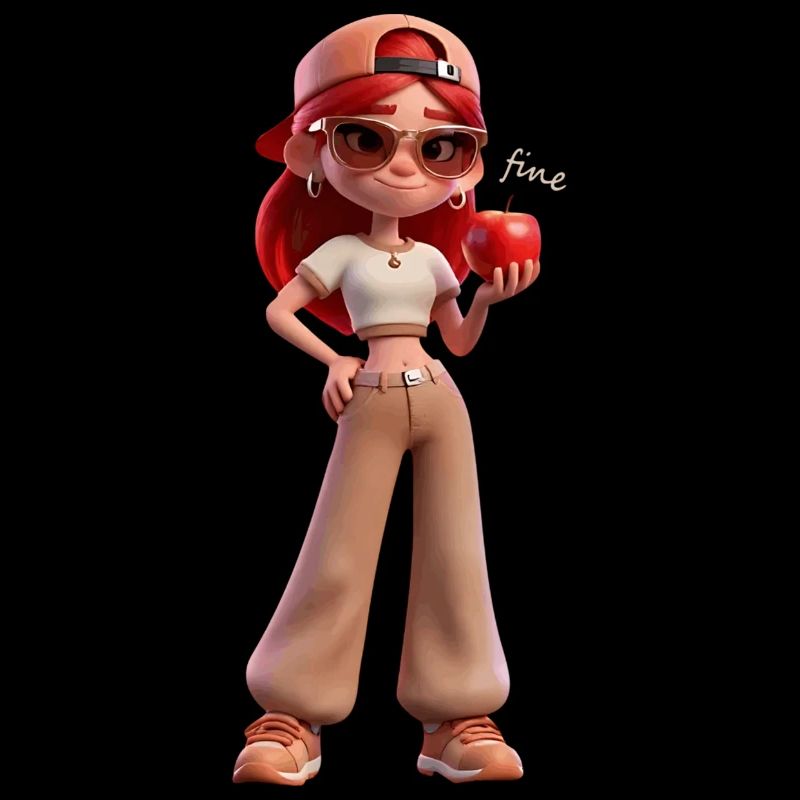 Apfelheldin Streetwear Avatar