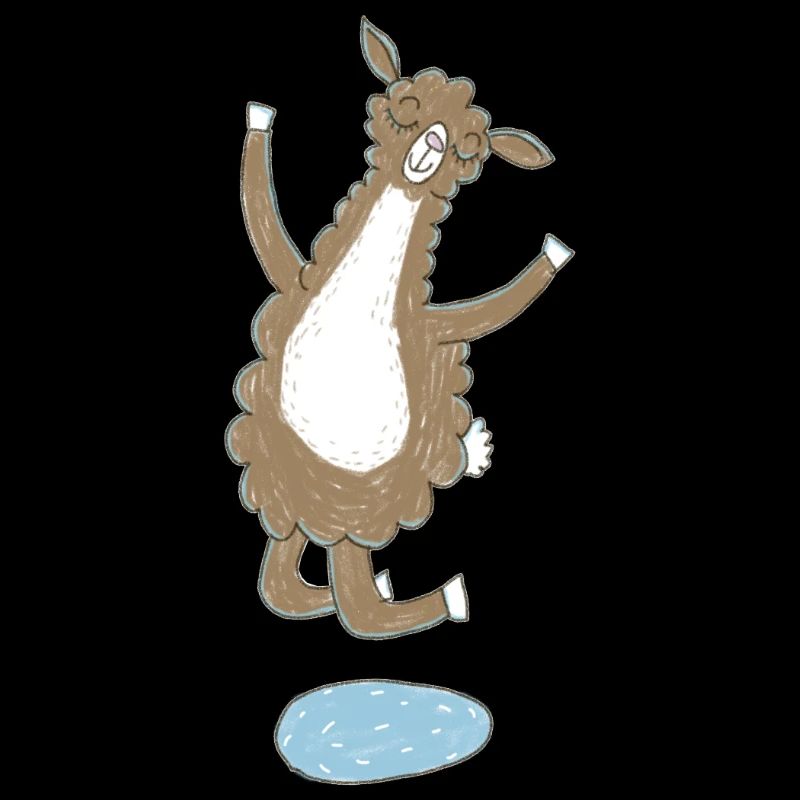 Lama heureux