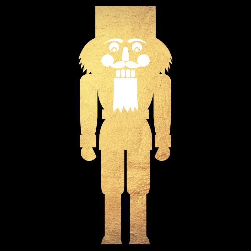 Nutcracker minimalist gold Christmas deluxe