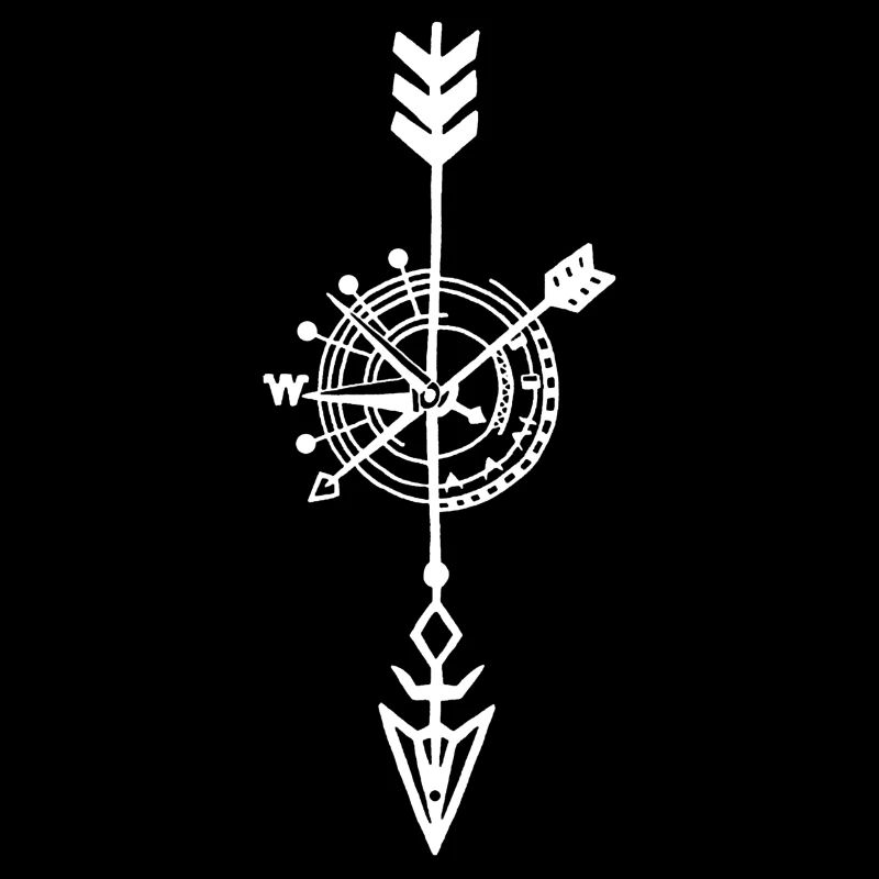 Sketch of a white compass