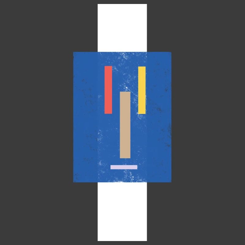 Abstraktes Gesicht auf Pullover