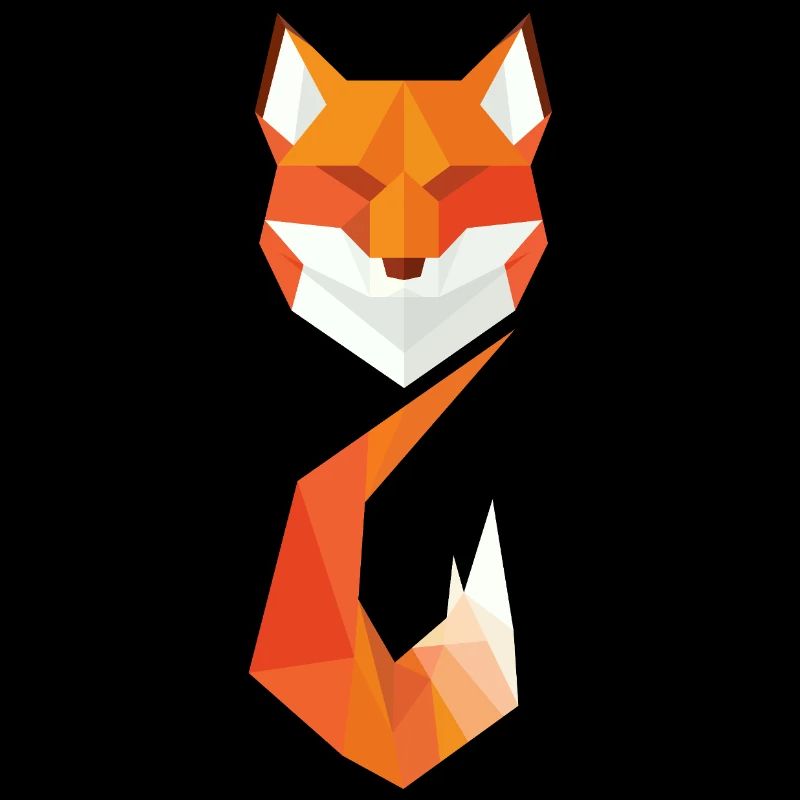 Moderner geometrischer Fuchs