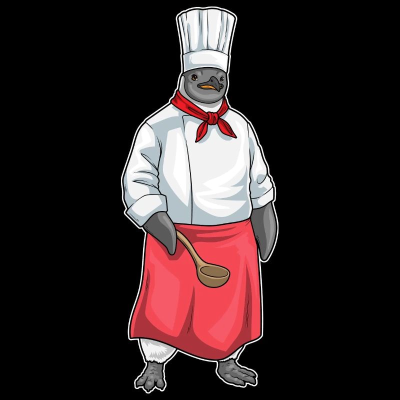 Penguin Chef Chef Hat Cooking