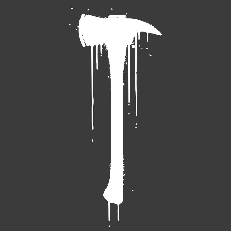 Fire Brigade Axe Graffiti Drop Vector