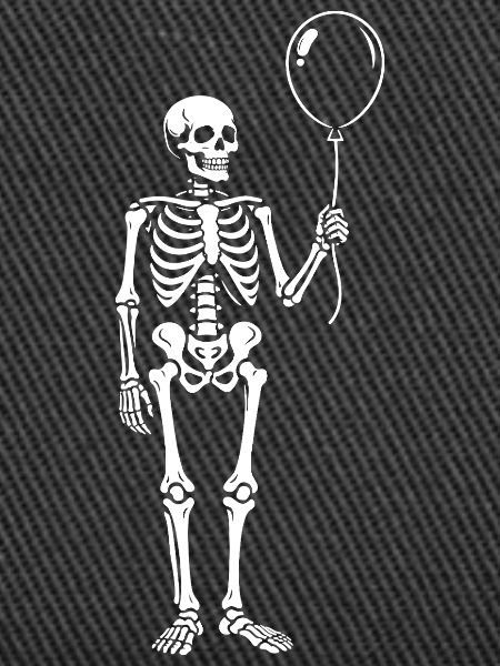 Skeleton with Balloon Whimsy