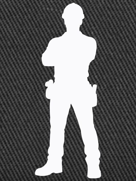 Bauarbeiter Bau Silhouette
