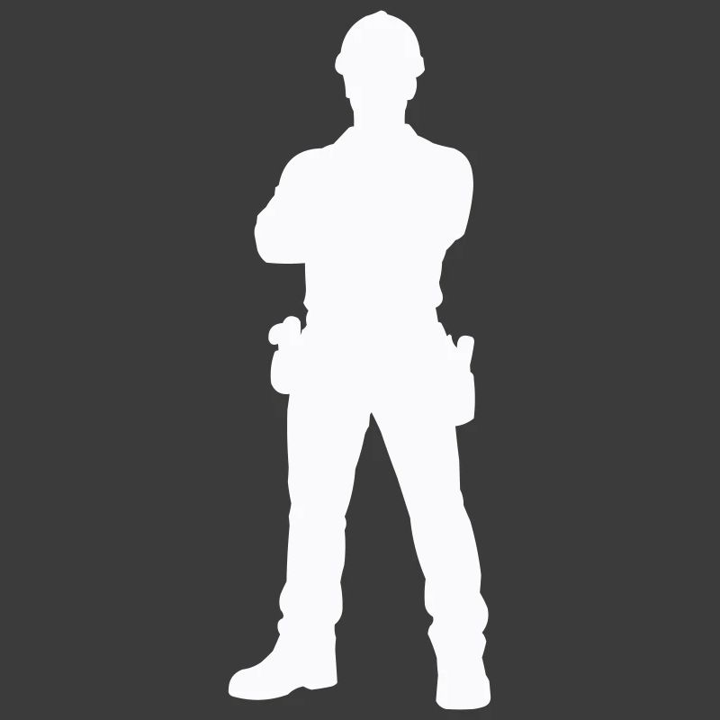 Bauarbeiter Bau Silhouette