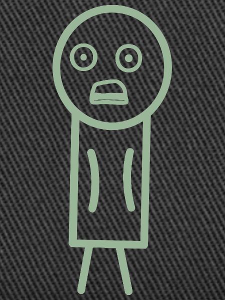 Schockierte Figur