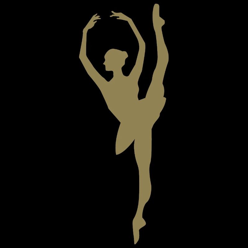 Minimalist Ballet Dancer Silhouette