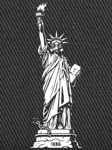 Liberty Silhouette: Fackel & Tablet