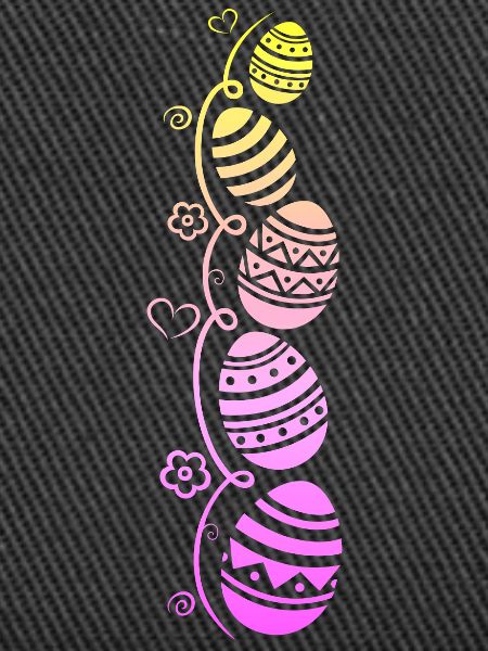 Bunte Ostereier zu Ostern