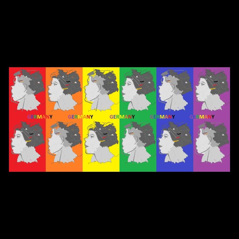 Femme avec illustration pop art colorée