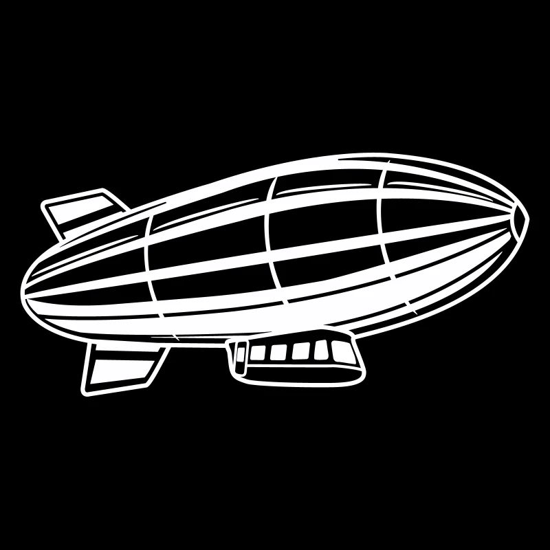 Luftschiff Silhouette Zeppelin