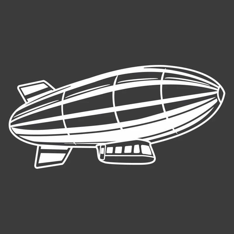 Silhouette de dirigeable Zeppelin