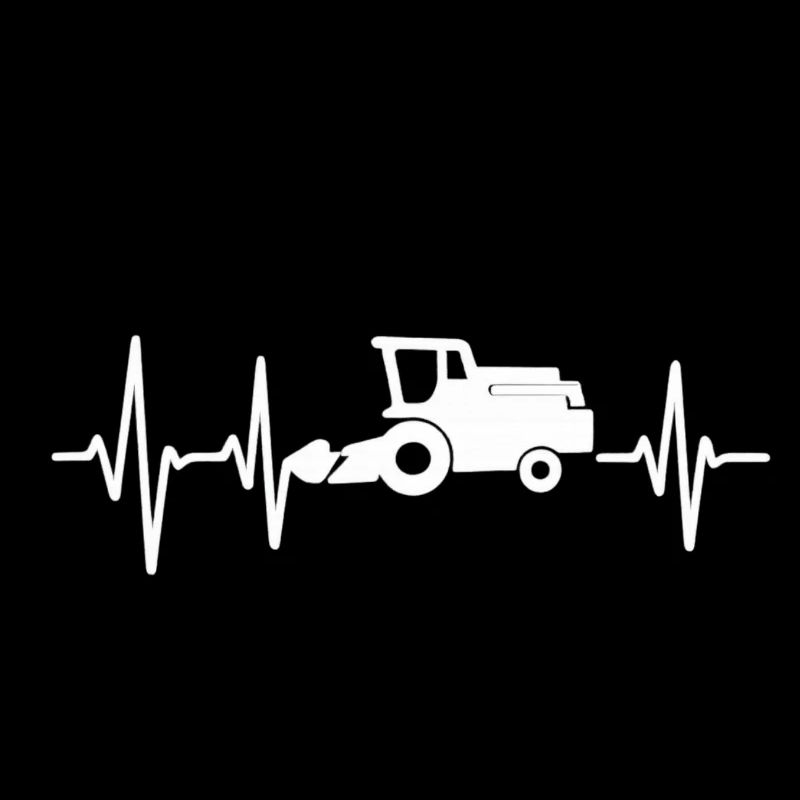 Heartbeat Combine - Conception d’art au trait d’agriculture