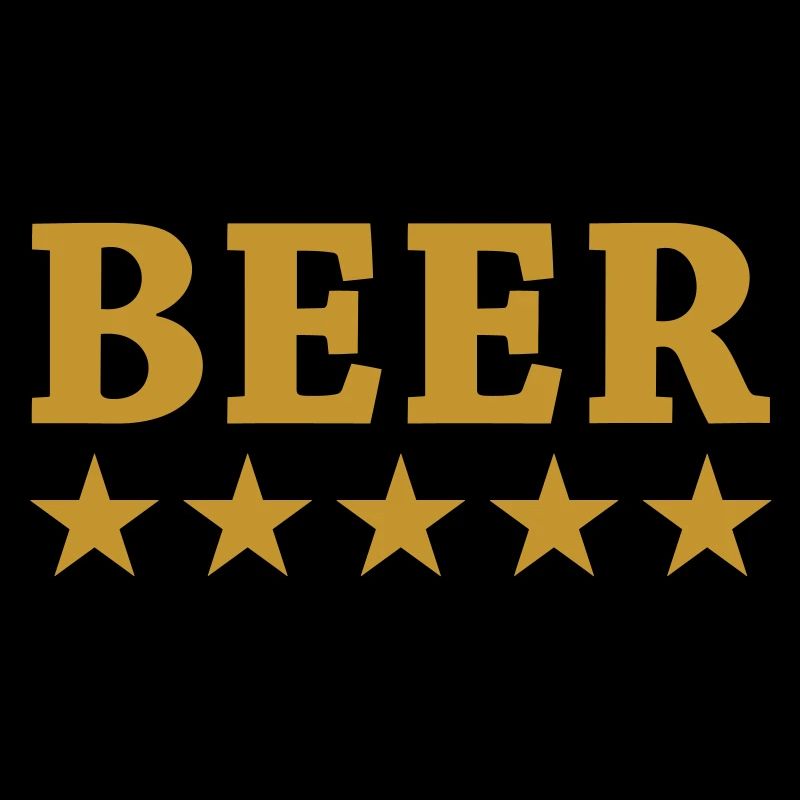 Alkoholbier mit Goldsternen