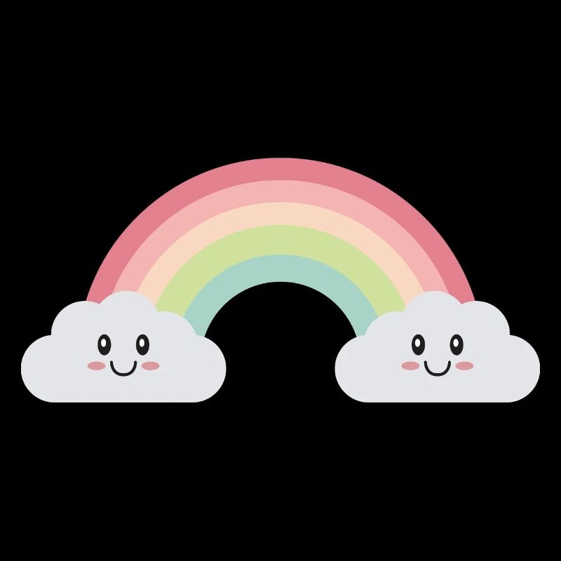 Rainbow clouds