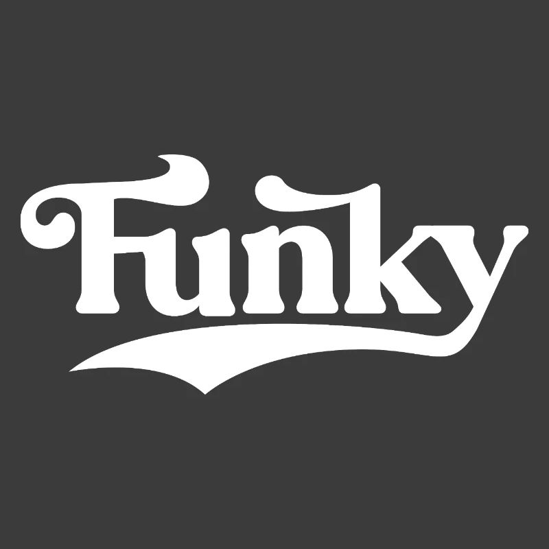 Funky Retro Script Logo