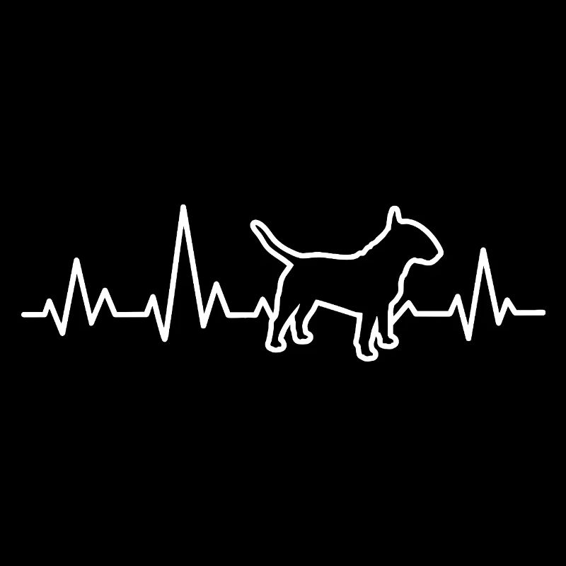 Bull Terrier Heartbeat ECG Line Propriétaire de chien