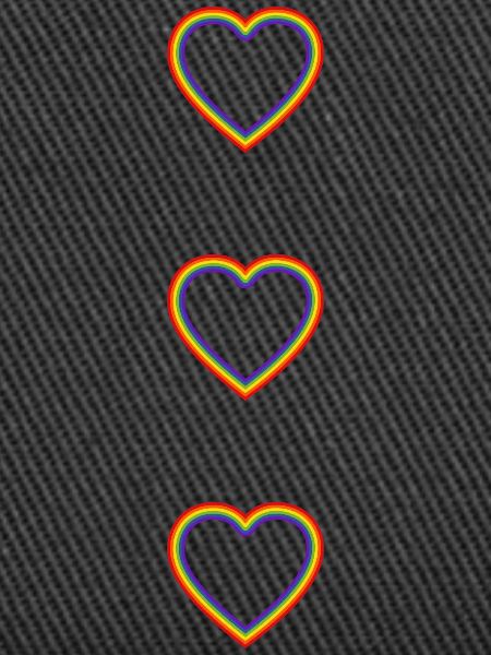 Coeurs arc-en-ciel