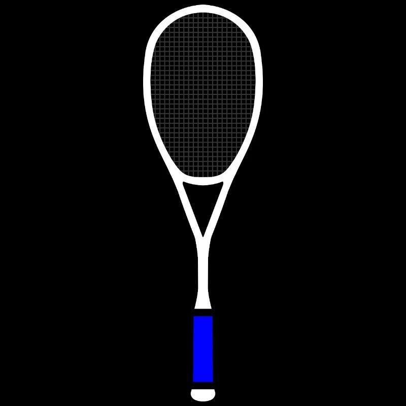 Squash Tennis Racket Multicolor White Blue