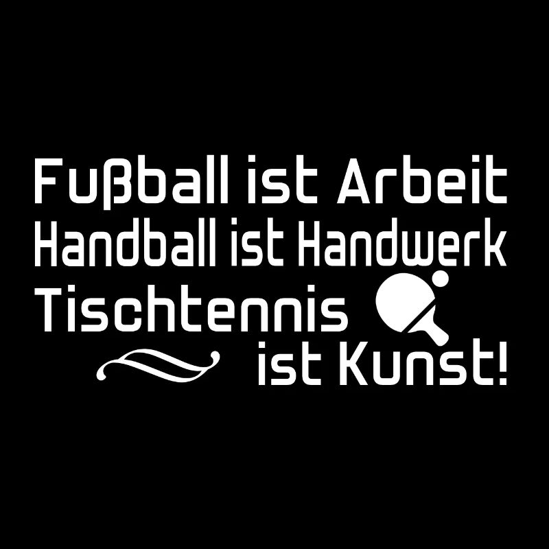 Tischtennis ist Kunst!