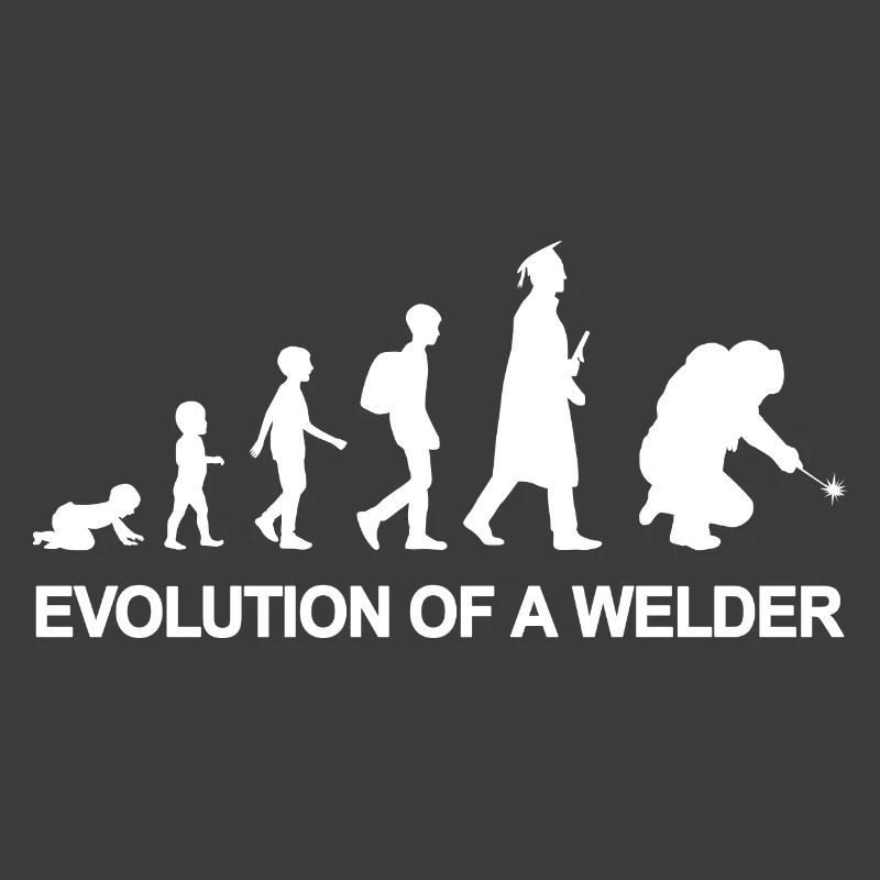 Evolution eines Schweißers
