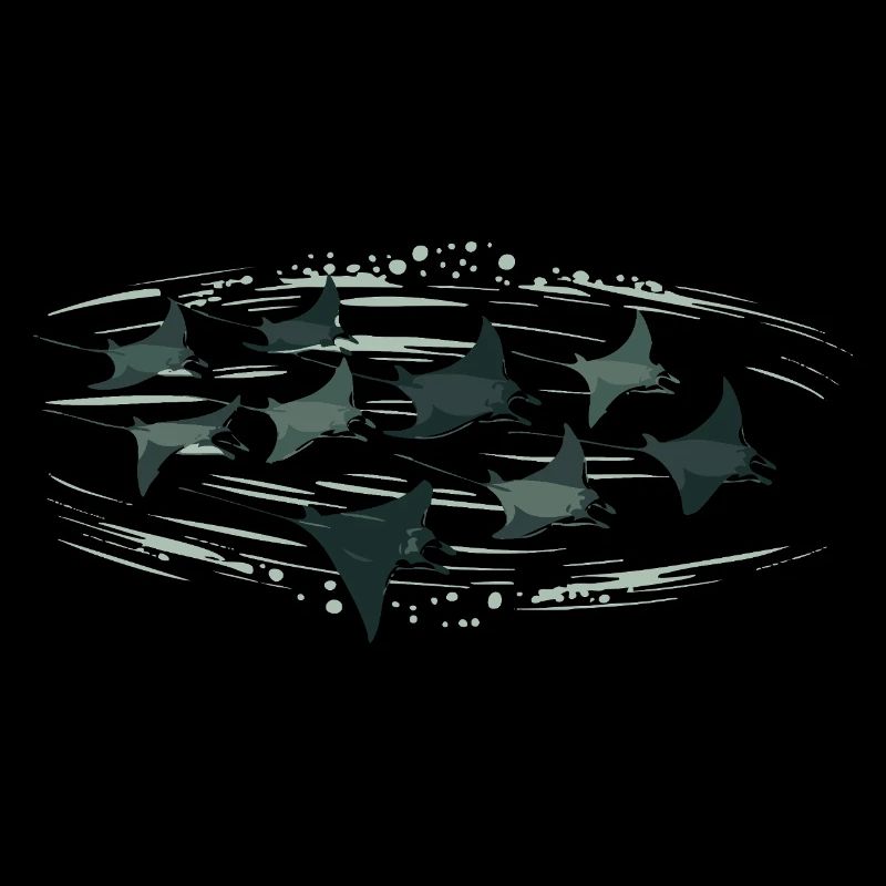Manta Ray School – Elegant Underwater World
