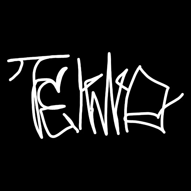 Techno Wear, Tekno Lettering, Raver Outfit
