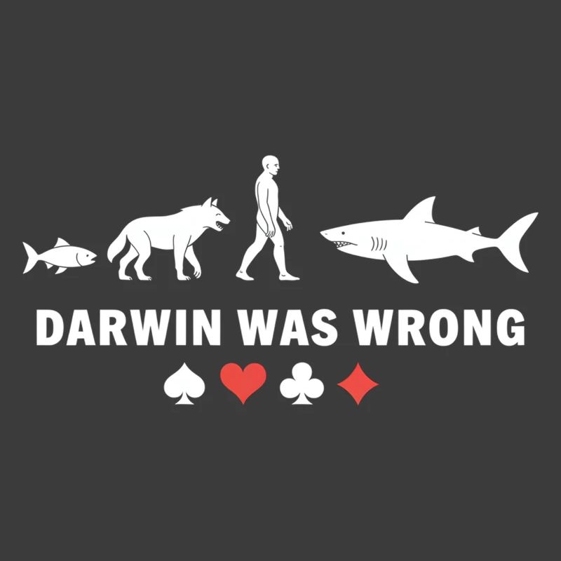 Poker Evolution Darwin Was Wrong Shark Card Game