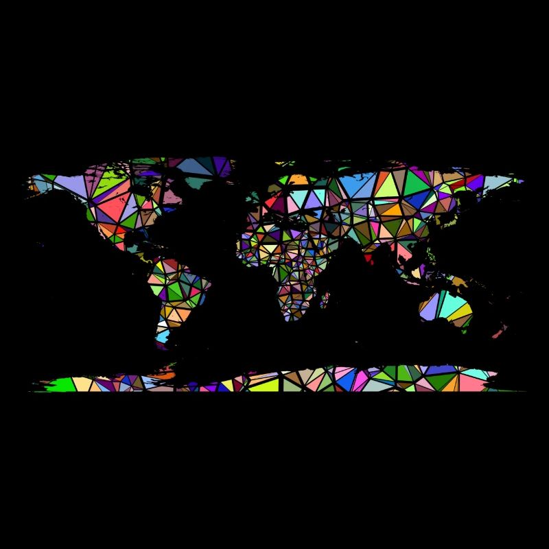 Abstract world map