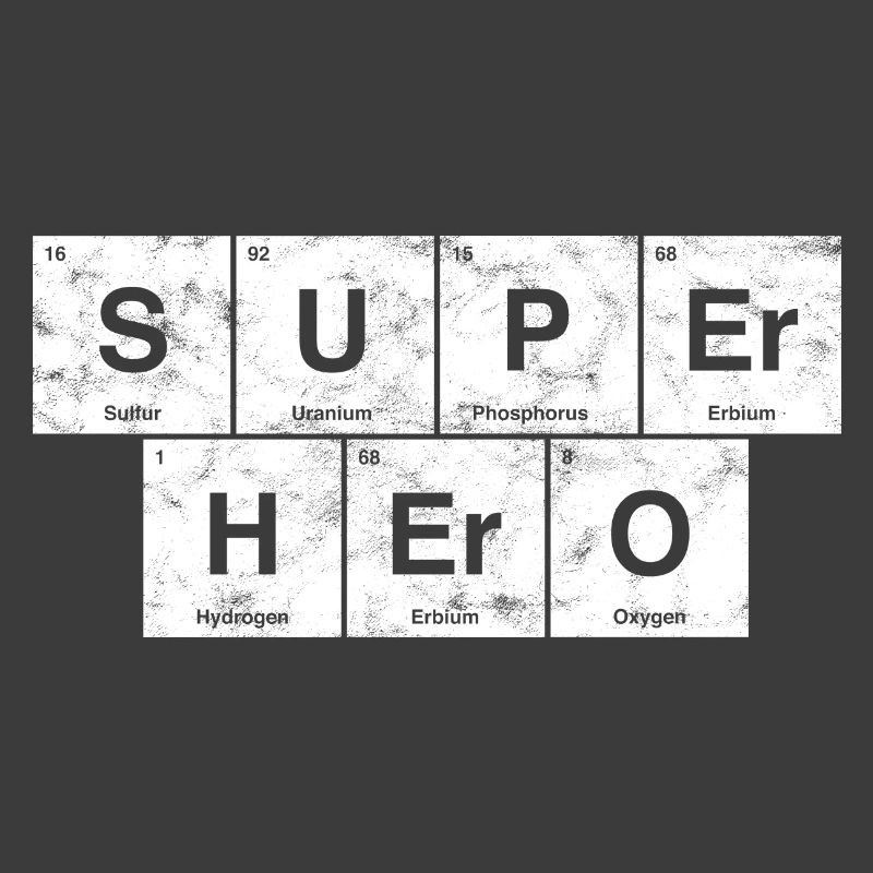 Nerdiger Superheld! Periodensystem der Elemente