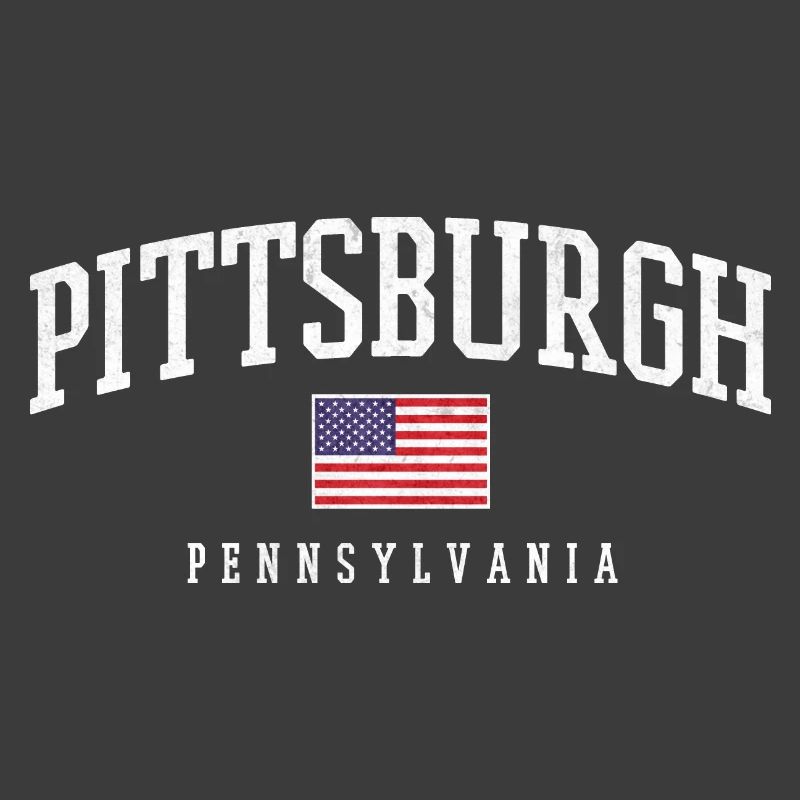 Arc de Pittsburgh avec drapeau