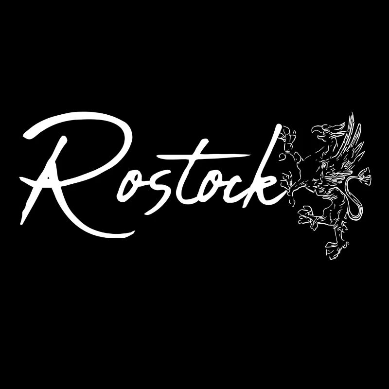 Rostock lettering with Greif