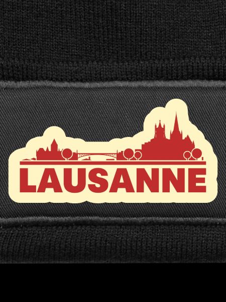 Lausanne Skyline Retro