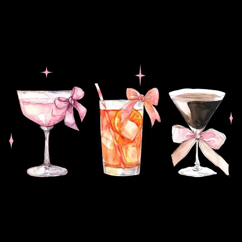 Stilvolle Coquette Cocktails mit Schleifen Tee